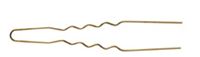 Hårnålar 'Curler Pins', krus, guld 65x0,55mm 50st 3150059